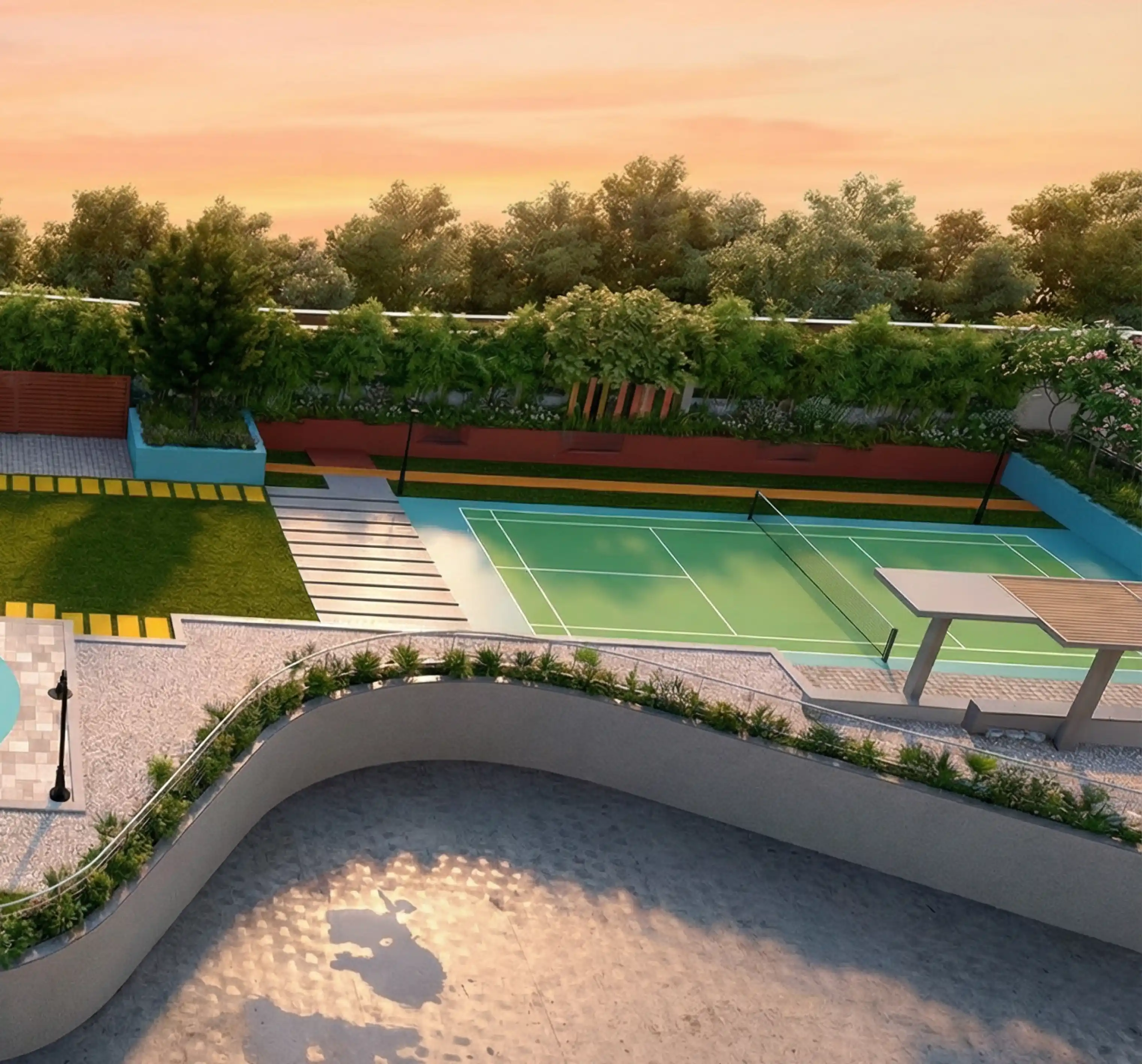 Outdoor Badminton Court