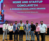 Vertex Workspace wins Best Innovative Enterprise Award 2024 at MSME and Stratup Conclave